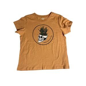 Hurley Boys Graphic T in Size M, Color is a Tan / Sand Orange.